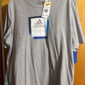Adidas Heather Gray Men's Tee